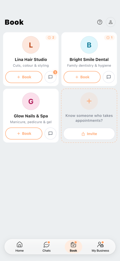 The Book tab